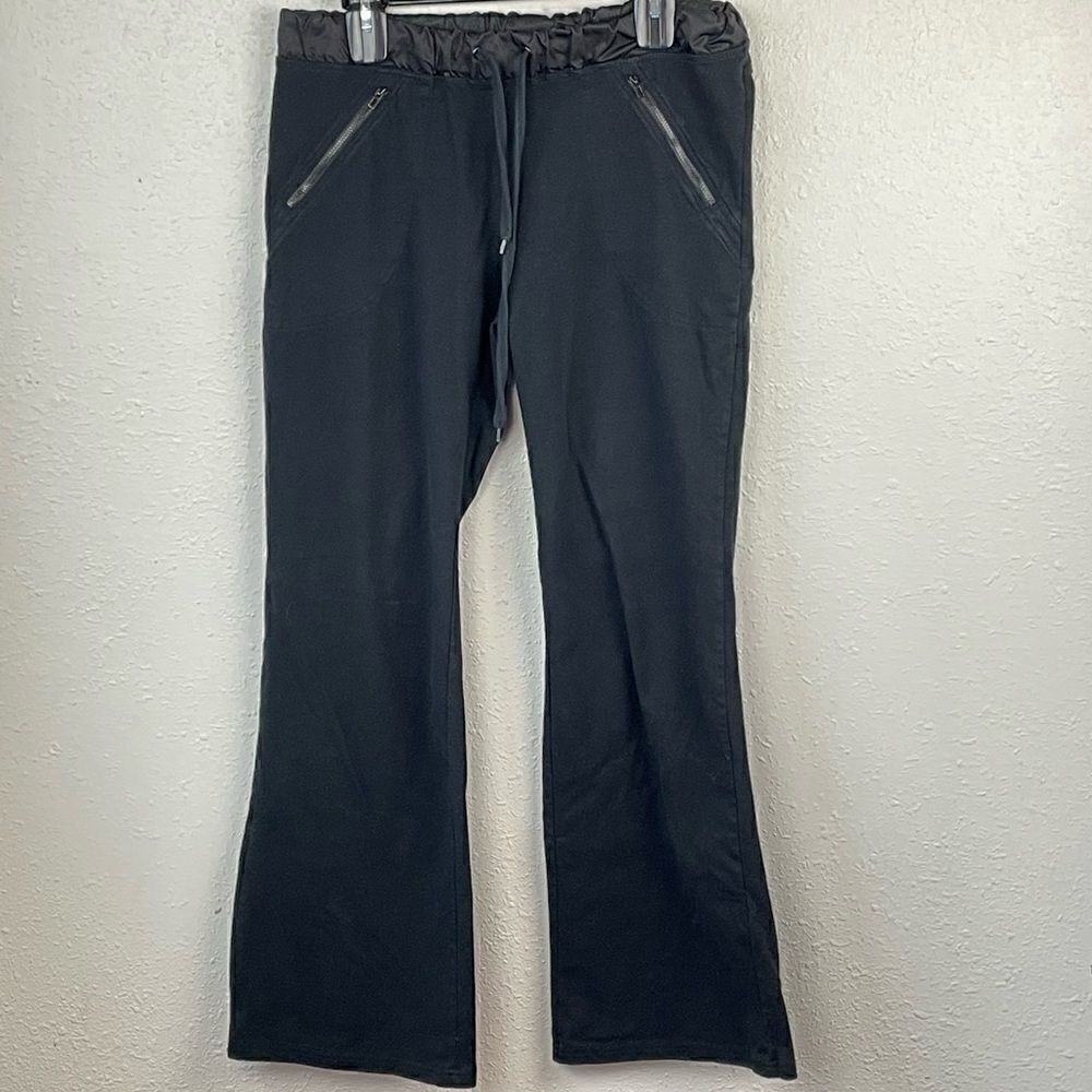 EUC Luciano Dante Womens Black Cozy Pants with Zipper Pockets Size M